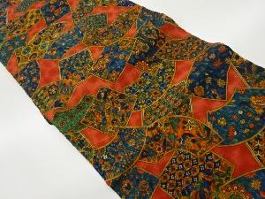 地紙に唐花・古典柄模様名古屋帯